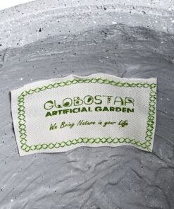 GloboStar® Artificial Garden MARYLAND 20568 ΣΕΤ 2 Διακοσμητικά Πολυεστερικά Τσιμεντένιά Κασπώ Γλάστρες – Flower Pots Γκρι A:Φ39 x Υ45cm B:Φ29 x Υ40cm