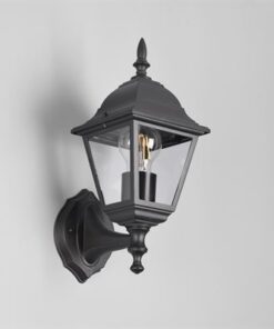 Φαναράκι Τοίχου Μαύρο Ματ LIVENZA 1 x E27 IP44 Trio Lighting – 205760132