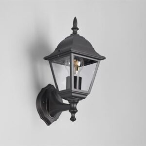 Φαναράκι Τοίχου Μαύρο Ματ LIVENZA 1 x E27 IP44 Trio Lighting – 205760132
