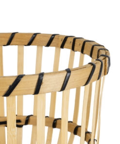 GloboStar® Artificial Garden FOLEGANDROS 20583 Διακοσμητικό Ξύλινο Κασπώ Γλάστρα – Flower Pot Μπεζ Φ28 x Υ47cm