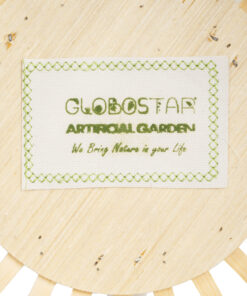 GloboStar® Artificial Garden FOLEGANDROS 20583 Διακοσμητικό Ξύλινο Κασπώ Γλάστρα – Flower Pot Μπεζ Φ28 x Υ47cm