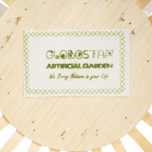GloboStar® Artificial Garden FOLEGANDROS 20583 Διακοσμητικό Ξύλινο Κασπώ Γλάστρα – Flower Pot Μπεζ Φ28 x Υ47cm