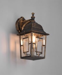 Φαναράκι Τοίχου σε Απόχρωση Αντικέ Σκουριά VOLTURNO 1 x E27 IP44 Trio Lighting – 205967128