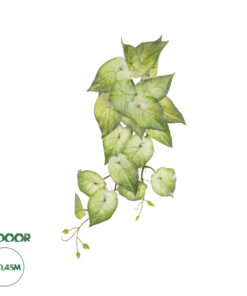 GloboStar® Artificial Garden SYNGONIUM HANGING PLANT 20598 Τεχνητό Διακοσμητικό Κρεμαστό Φυτό Συγκόνιο Υ50cm