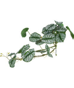 GloboStar® Artificial Garden HANGING ALOCASIA 20601 Τεχνητό Διακοσμητικό Κρεμαστό Φυτό Αλοκάσια Μ28 x Π27 x Υ50cm