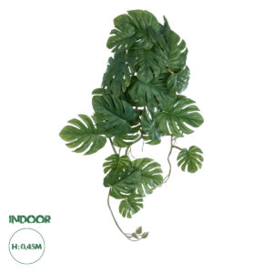 GloboStar® Artificial Garden MONSTERA HANGING PLANT 20605 – Τεχνητό Διακοσμητικό Κρεμαστό Φυτό Μονστέρα Υ45cm