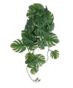 GloboStar® Artificial Garden MONSTERA HANGING PLANT 20605 – Τεχνητό Διακοσμητικό Κρεμαστό Φυτό Μονστέρα Υ45cm