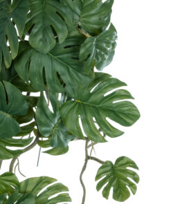 GloboStar® Artificial Garden MONSTERA HANGING PLANT 20605 – Τεχνητό Διακοσμητικό Κρεμαστό Φυτό Μονστέρα Υ45cm