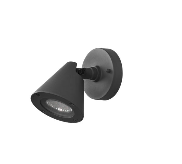 Φωτιστικό Τοίχου Trio Lighting GU10 Ανθρακί Αλουμίνιο IP44 206060142