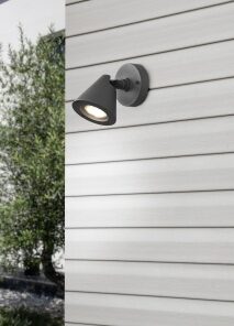 Φωτιστικό Τοίχου Trio Lighting GU10 Ανθρακί Αλουμίνιο IP44 206060142