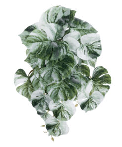 GloboStar® Artificial Garden ALBINO MONSTERA HANGING PLANT 20609 – Τεχνητό Διακοσμητικό Κρεμαστό Φυτό Μονστέρα Υ45cm