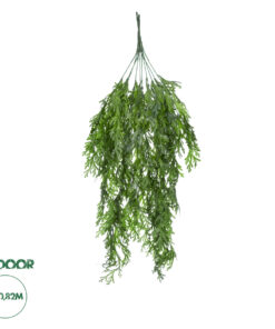 GloboStar® Artificial Garden THUJA HANGING BRANCH 20616 Τεχνητό Κρεμαστό Διακοσμητικό Κρεμαστό κλαδί Τούγιας Y82cm Σετ 2 τεμαχίων