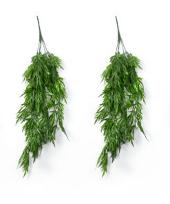 GloboStar® Artificial Garden CARAWAY HANGING BRANCH 20617 Τεχνητό Κρεμαστό Διακοσμητικό Κρεμαστό κλαδί Κυμινο Y80cm Σετ 2 τεμαχίων
