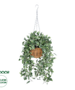 GloboStar® Artificial Garden GOLDEN BELL WILLOW HANGING PLANT 20627 Τεχνητό Κρεμαστό Διακοσμητικό Φυτό Ιτίας Y80cm