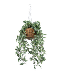 GloboStar® Artificial Garden GOLDEN BELL WILLOW HANGING PLANT 20627 Τεχνητό Κρεμαστό Διακοσμητικό Φυτό Ιτίας Y80cm