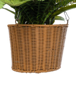 GloboStar® Artificial Garden FERN HANGING BOUQUET PLANT 20629 Τεχνητό Κρεμαστό Διακοσμητικό Φυτό Φτέρης Y56cm