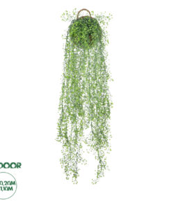 GloboStar® Artificial Garden GOLDEN BELL WILLOW 1 HANGING PLANT 20630 Κρεμαστό Τεχνητό Διακοσμητικό Φυτό Ιτίας Y110cm