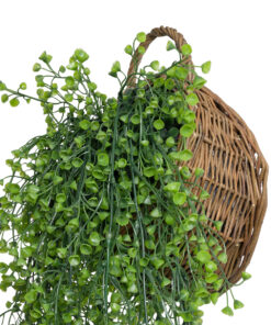 GloboStar® Artificial Garden GOLDEN BELL WILLOW 1 HANGING PLANT 20630 Κρεμαστό Τεχνητό Διακοσμητικό Φυτό Ιτίας Y110cm