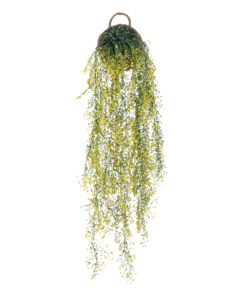 GloboStar® Artificial Garden GOLDEN BELL WILLOW 4 HANGING PLANT 20632 Κρεμαστό Τεχνητό Διακοσμητικό Φυτό Ιτίας Y110cm