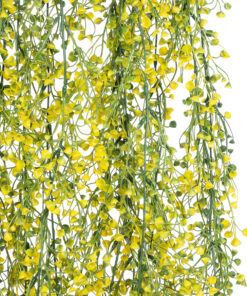 GloboStar® Artificial Garden GOLDEN BELL WILLOW 4 HANGING PLANT 20632 Κρεμαστό Τεχνητό Διακοσμητικό Φυτό Ιτίας Y110cm