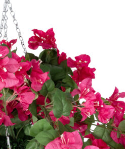GloboStar® Artificial Garden RHODODENDRON HANGING PLANT 20634 Τεχνητό Κρεμαστό Διακοσμητικό Φυτό Τριανταφυλλιάς Y60cm
