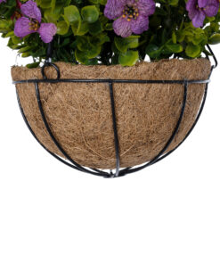 GloboStar® Artificial Garden GERBERA HANGING PLANT 20635 Τεχνητό Κρεμαστό Διακοσμητικό Φυτό Ζέρμπερας Y55cm