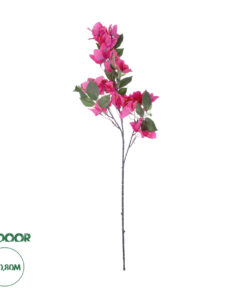 GloboStar® Artificial Garden BOUGAUVILLEA BRANCH 20643 Τεχνητό Διακοσμητικό Κλαδί Μπουκανβίλιας Φουξ Y80cm