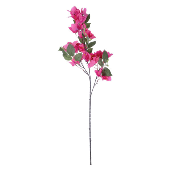 GloboStar® Artificial Garden BOUGAUVILLEA BRANCH 20643 Τεχνητό Διακοσμητικό Κλαδί Μπουκανβίλιας Φουξ Y80cm