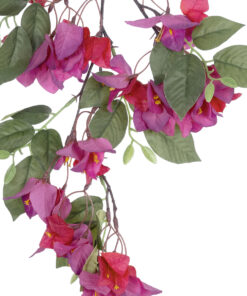GloboStar® Artificial Garden BOUGAUVILLEA BRANCH 20644 Τεχνητό Διακοσμητικό Κλαδί Μπουκανβίλιας Φουξ Y80cm