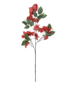 GloboStar® Artificial Garden BOUGAUVILLEA BRANCH 20645 Τεχνητό Διακοσμητικό Κλαδί Μπουκανβίλιας Κόκκινο Κεραμιδί Y80cm