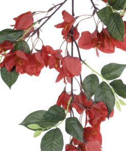 GloboStar® Artificial Garden BOUGAUVILLEA BRANCH 20645 Τεχνητό Διακοσμητικό Κλαδί Μπουκανβίλιας Κόκκινο Κεραμιδί Y80cm
