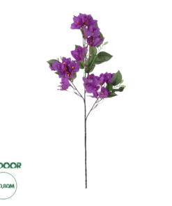 GloboStar® Artificial Garden BOUGAUVILLEA BRANCH 20646 Τεχνητό Διακοσμητικό Κλαδί Μπουκανβίλιας Μωβ Y80cm