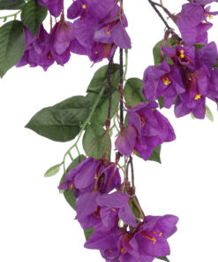 GloboStar® Artificial Garden BOUGAUVILLEA BRANCH 20646 Τεχνητό Διακοσμητικό Κλαδί Μπουκανβίλιας Μωβ Y80cm