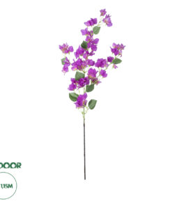 GloboStar® Artificial Garden BOUGAUVILLEA BRANCH 20650 Τεχνητό Διακοσμητικό Κλαδί Μπουκανβίλιας Μωβ Y115cm