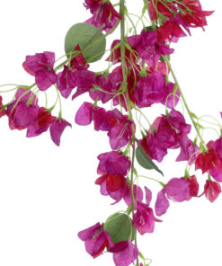 GloboStar® Artificial Garden BOUGAUVILLEA BRANCH 20652 Τεχνητό Διακοσμητικό Κλαδί Μπουκανβίλιας Φουξ Y115cm
