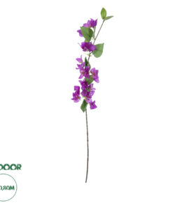 GloboStar® Artificial Garden BOUGAUVILLEA BRANCH 20654 Τεχνητό Διακοσμητικό Κλαδί Μπουκανβίλιας Μωβ Y80cm