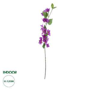 GloboStar® Artificial Garden BOUGAUVILLEA BRANCH 20654 Τεχνητό Διακοσμητικό Κλαδί Μπουκανβίλιας Μωβ Y80cm