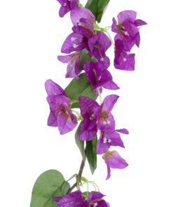 GloboStar® Artificial Garden BOUGAUVILLEA BRANCH 20654 Τεχνητό Διακοσμητικό Κλαδί Μπουκανβίλιας Μωβ Y80cm