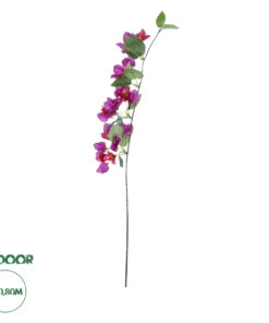 GloboStar® Artificial Garden BOUGAUVILLEA BRANCH 20656 Τεχνητό Διακοσμητικό Κλαδί Μπουκανβίλιας Φουξ Y80cm
