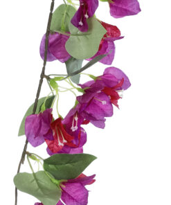 GloboStar® Artificial Garden BOUGAUVILLEA BRANCH 20656 Τεχνητό Διακοσμητικό Κλαδί Μπουκανβίλιας Φουξ Y80cm