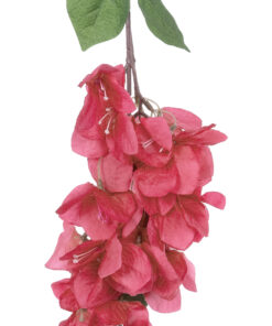 GloboStar® Artificial Garden BOUGAUVILLEA BRANCH 20658 Τεχνητό Διακοσμητικό Κλαδί Μπουκανβίλιας Φουξ Y80cm