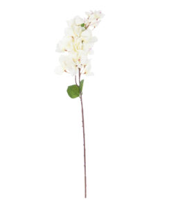 GloboStar® Artificial Garden BOUGAUVILLEA BRANCH 20659 Τεχνητό Διακοσμητικό Κλαδί Μπουκανβίλιας Λευκή Y80cm