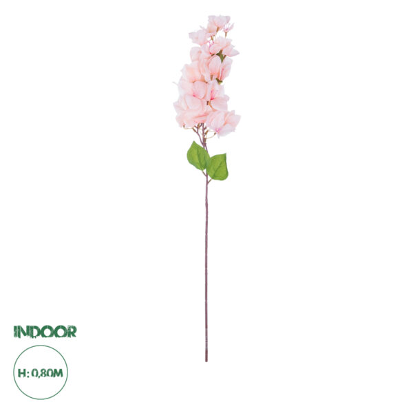 GloboStar® Artificial Garden BOUGAUVILLEA BRANCH 20660 Τεχνητό Διακοσμητικό Κλαδί Μπουκανβίλιας Ροζ – Πορτοκαλί Y80cm