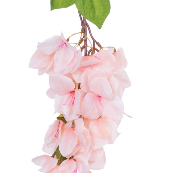 GloboStar® Artificial Garden BOUGAUVILLEA BRANCH 20660 Τεχνητό Διακοσμητικό Κλαδί Μπουκανβίλιας Ροζ – Πορτοκαλί Y80cm