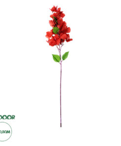 GloboStar® Artificial Garden BOUGAUVILLEA BRANCH 20662 Τεχνητό Διακοσμητικό Κλαδί Μπουκανβίλιας Κόκκινο Κεραμιδί Y80cm