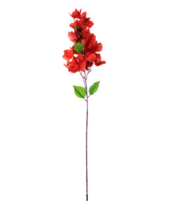 GloboStar® Artificial Garden BOUGAUVILLEA BRANCH 20662 Τεχνητό Διακοσμητικό Κλαδί Μπουκανβίλιας Κόκκινο Κεραμιδί Y80cm