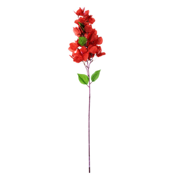 GloboStar® Artificial Garden BOUGAUVILLEA BRANCH 20662 Τεχνητό Διακοσμητικό Κλαδί Μπουκανβίλιας Κόκκινο Κεραμιδί Y80cm