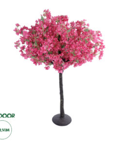 GloboStar® Artificial Garden BOUGAUVILLEA 20669 Τεχνητό Διακοσμητικό Δέντρο με Ανθη Μπουκανβίλιας Φουξ Υ150cm