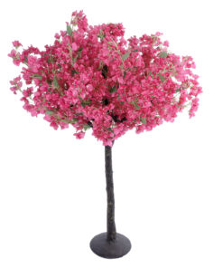 GloboStar® Artificial Garden BOUGAUVILLEA 20669 Τεχνητό Διακοσμητικό Δέντρο με Ανθη Μπουκανβίλιας Φουξ Υ150cm