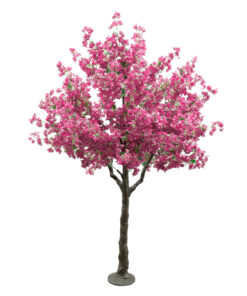 GloboStar® Artificial Garden BOUGAUVILLEA 20670 Τεχνητό Διακοσμητικό Δέντρο με Ανθη Μπουκανβίλιας Φουξ Υ250cm